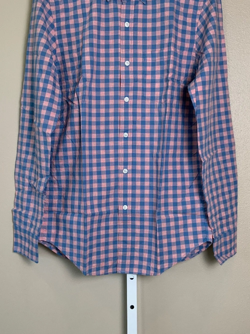 J. Crew Slim Heathered Cotton Gingham Button Down Oxford Shirt